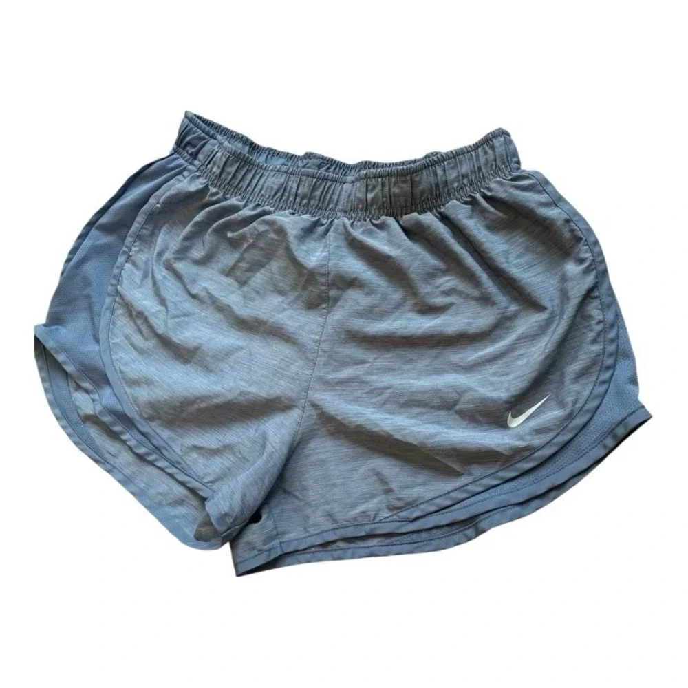 Nike Running Tempo Shorts Womens Size Medium  Blue Lined Elastic Dri-Fit‎